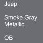 Preview: Jeep, Smoke Gray Metallic, OB.